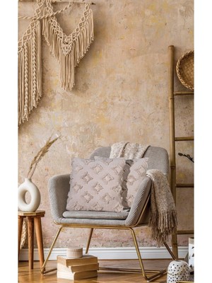 Punç Desenli Dekoratif Kırlent Kılıfı, Şık ve Rahat Yaşam Alanları Için Ideal Seçenek