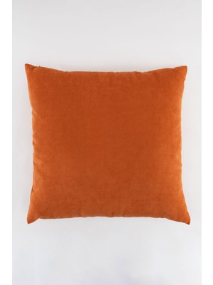 Kiremit Renkli Dekoratif Kırlent Kılıfı 45X45, Şık ve Rahat Tasarım