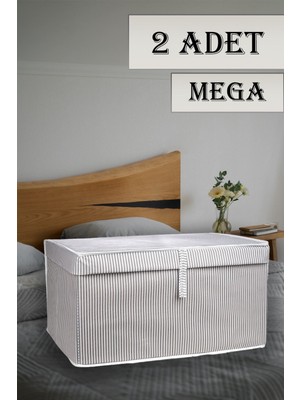 About The Perfect Çiftli Çok Amaçlı Kapaklı Düzenleyici Kutu 60X40X30 Cm, 2 Adet