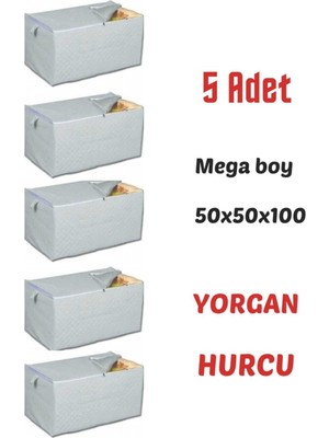 About The Perfect 5'li Büyük Boy Çok Amaçlı Yorgan Yastık Battaniye Pike Kazak Hurcu 100X50X50 cm