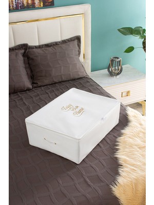 About The Perfect Büyük Boy Baza Altı Beyaz Hurç 62X46X22 Cm, Şık ve Kullanışlı Depolama Çözümü