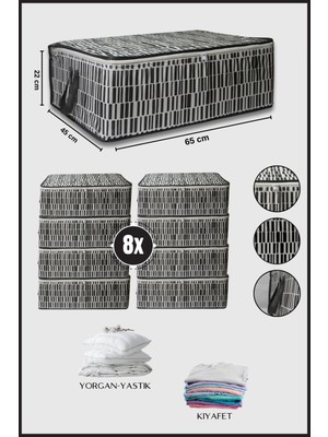 About The Perfect Büyük Boy 8'li Bazaaltı Hurç ve Saklama Çantası, 65X45X22, Şık ve Kullanışlı