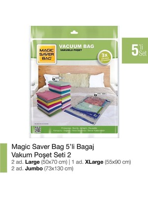 About The Perfect 5’li ve 25’li Şeffaf Vakumlu Poşet Setleri, Saklama Kolaylığı Sağlar