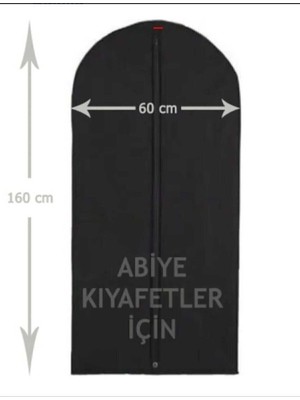 About The Perfect Şık Uzun Siyah Elbise Kılıfı, Tela Nonwoven, 60X160 Cm, 5 Adet Set