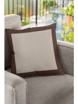 Vizon 43X43CM Çift Taraflı Tay Tüyü Dokuma Kırlent Kılıfı