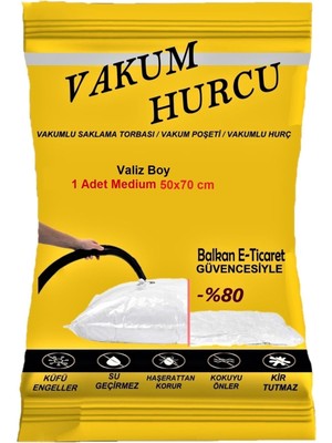 About The Perfect Şeffaf Vakum Hurcu Valiz, 50X70 Cm, Medium Boy, Pratik ve Şık Depolama Çözümü