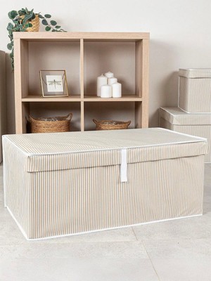 About The Perfect Çok Amaçlı Kutu Mega Plus, Bej, 70X40X30 Cm, Dayanıklı ve Şık Depolama Çözümü