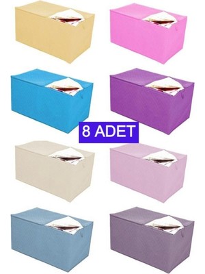 About The Perfect 8'li Büyük Biyeli Yorgan Hurcu Seti, 100X50X50 Cm, Tek Tek Paketli, Geniş ve Dayanıklı