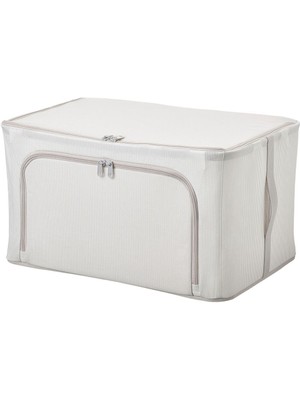 About The Perfect Beyaz-Gri Hurç, 28X51X34 Cm, Şık ve Kullanışlı Saklama Çözümü