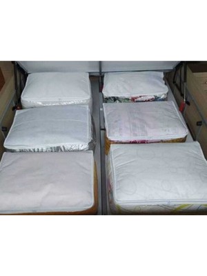 About The Perfect Şeffaf 6'lı Baza ve Yorgan Hurç Seti, Düzenli ve Şık Depolama Çözümleri