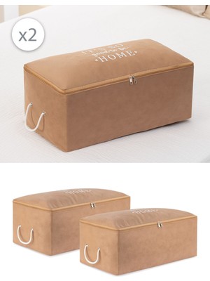 About The Perfect 2'li Bej Set Orta Boy Battaniye ve Düzenleyici Çekyat Altı Kazak