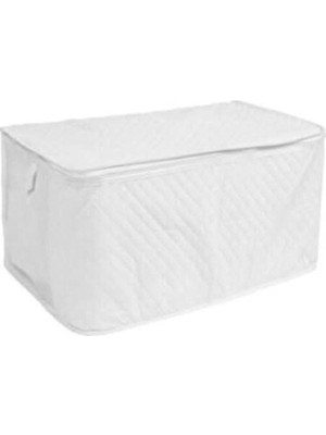 About The Perfect Iki Adet Mega Boy Lüks Tela Yorgan Hurcu, Baza Altı ve Beyaz Renk