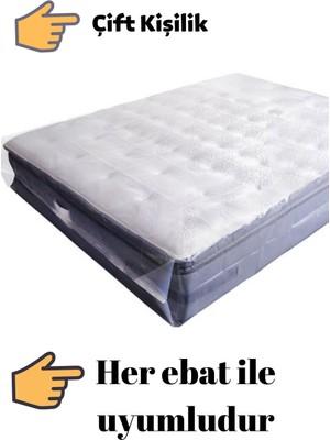 About The Perfect Ultra Kalın Çift Kişilik Yatak ve Baza Koruma Poşeti, Taşıma ve Saklama Kılıfı