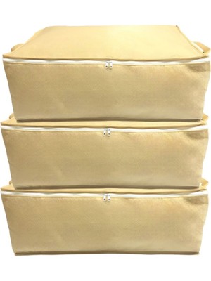 About The Perfect 3 Adet Bej Bazaaltı ve Çekyat Tipi Hurç, 62X44X22 Cm, Xlarge, Şık ve Pratik Kullanım