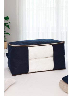 About The Perfect Pencereli Büyük Mavi Yastık Yorgan Kazak Hurcu 75X40X40