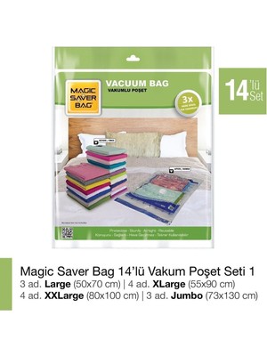 About The Perfect 14’lü ve 114’LÜ Şeffaf Vakumlu Poşet Setleri, Saklama Kolaylığı Sağlar