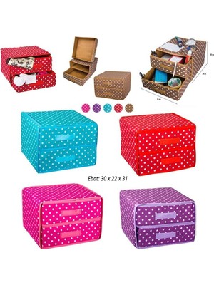 About The Perfect Iki Çekmeceli Bez Organizer, Çorap, Kravat, Sütyen Düzenleyici, Pratik ve Şık Saklama