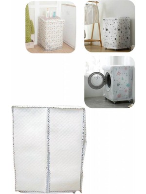 About The Perfect Kapitone Krem Dekoratif Çamaşır Makinesi Koruyucu Örtüsü