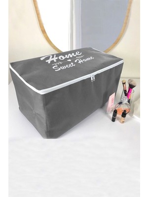 About The Perfect Gri Fermuarlı Çeyizlik Hurç 100X50X50CM Saklama Için Ideal