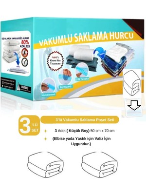 About The Perfect 50X70 cm Vakumlu Elbise Poşet Seti, Kullanışlı ve Pratik Koruma Çözümü