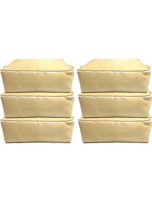 About The Perfect 6'lı Bej Bazaaltı ve Çekyat Tipi Hurçlar, 62X44X22 Cm, Xlarge, Şık ve Kullanışlı