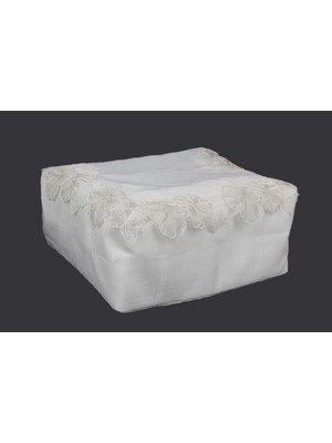 About The Perfect Şık Ekru Gelin Modeli Bohça ve Söz Nişan Hurcu 40X35X15 Orta Keten