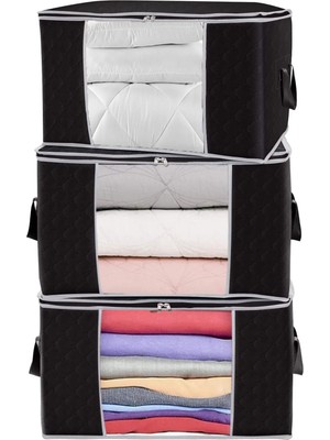 About The Perfect 3'lü Siyah Büyük Boy Yastık, Yorgan ve Kazak Seti, 75X40X40 cm