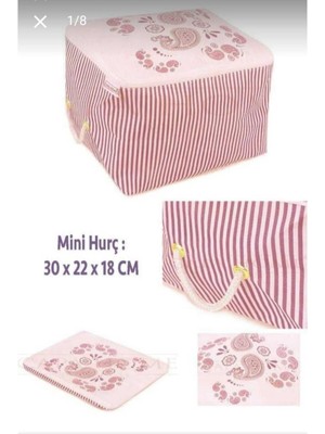 About The Perfect Pembe Desenli Çok Amaçlı Hurç, Baza Altı, Çeyizlik, Kapaklı ve Kulplu Tasarım