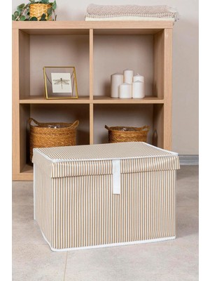 About The Perfect 2'li Kahverengi Kapaklı Mini Kutu Hurç 40X30X26 Cm, Şık ve Kullanışlı Depolama Çözümleri