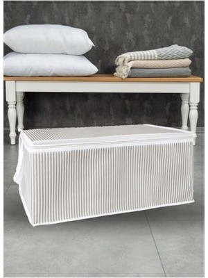 About The Perfect Kahverengi Kapaklı Çok Amaçlı Saklama ve Düzenleme Kutusu 50X40X19