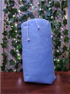 About The Perfect Çok Amaçlı Büzgülü Saklama Hurcu, Yorgan, Yastık, Çamaşır Için Ideal, Mavi Renkli