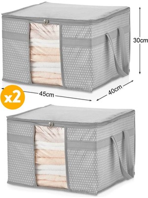 About The Perfect Iki Adet Pencereli Kedi Hurcu 45X40X30 cm Gri Benekli Set