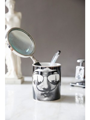 Siyah Beyaz Gréement Mumluk Seti (6) Şık ve Modern Dekoratif Aksesuar