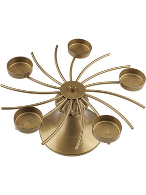 5'li Tealight Mumluk Seti, Şık ve Eşsiz Eskitme Tasarım