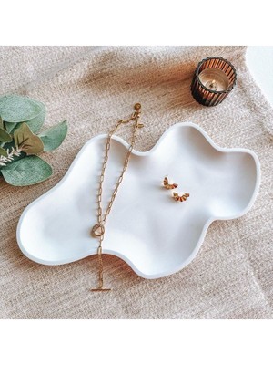 Şık Dekoratif Düzenleyici ve Takı Standı, Ev ve Ofis Için Tepsi Seti