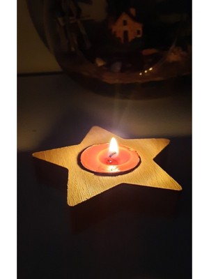 Yıldızlı Doğal Mumluk, Şık ve Atmosferi Güzelleştiren Parti Süsü