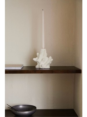 Dokulu Mercan Mumluk Beyaz, Şık ve Sıcak Atmosfer Için Ideal Seçenek