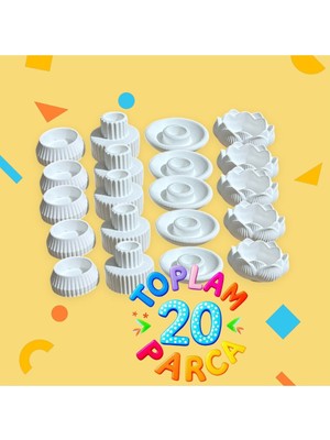 20'li Boyanabilir Mumluk Seti, Etkinlik ve Dekorasyon Için Harika Seçenek