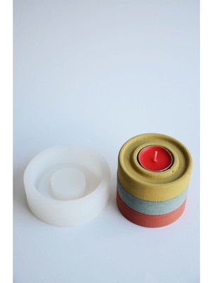 Beyaz Tealight Silikon Kalıp, Sıcaklık ve Esneklik Özellikleriyle Güzel Dekorasyon