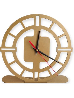 Şık Altın Tasarımlı Masa Saati, Zarif ve Fonksiyonel Dekorasyon Ürünü