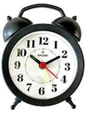 Küçük Retro Masa Saati, Şık Siyah Tasarım, Zamanın Güzelliğini Yansıtır.