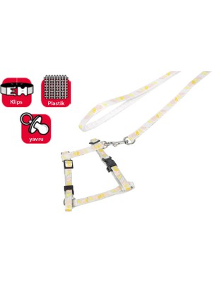 Karlie Yavru Köp.Göğüs Tasma+Uzatma 25-35Cm Mavi