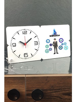 Modern Ahşap Masa Saati, Şık ve Dayanıklı Tasarım, Ofis ve Ev Için Uygun