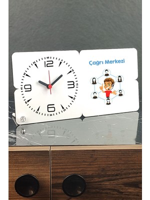 Şık Ahşap Masa Saati, Ofis ve Ev Dekorasyonu Için Şık Tasarım