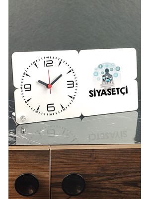 Şık Ahşap Masa Saati, Zarif ve Kullanışlı Dekoratif Saat