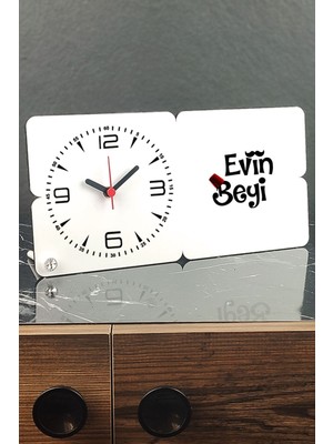 Şık Ahşap Masa Saati, Ev Dekorasyonu Için Zarif Tasarım