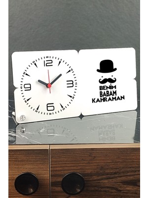 Şık Ahşap Masa Saati, Sevgiliye Özel Dekorasyon Parçası