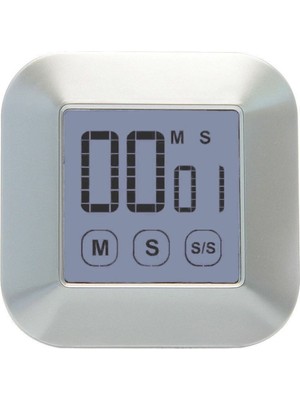 Gri Dijital Mutfak Zamanlayıcı, Geri ve Ileri Sayım Özelliği, Pratik ve Şık Tasarım