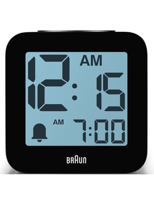 Siyah Renkli Dijital Masa Saati, Alarmlı, Modern ve Şık Tasarım