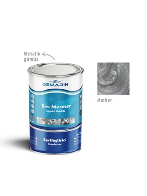 Çift Bileşenli Solventsiz Sıvı Mermer Liquid Marble (Tezgah, Zemin Boyası)